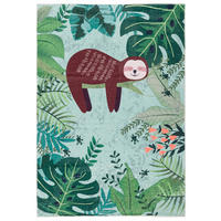 FELLTEPPICH PLUSH KIDS FAULTIER URWALD - Multicolor, Textil (200/290cm) - Pergamon