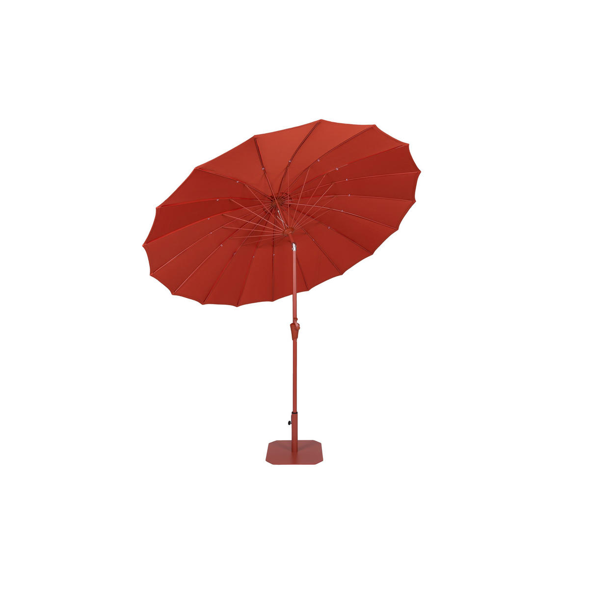 SONNENSCHIRM Sunshine Set Rot - Rot, Kunststoff (250/250cm) - Zuiver