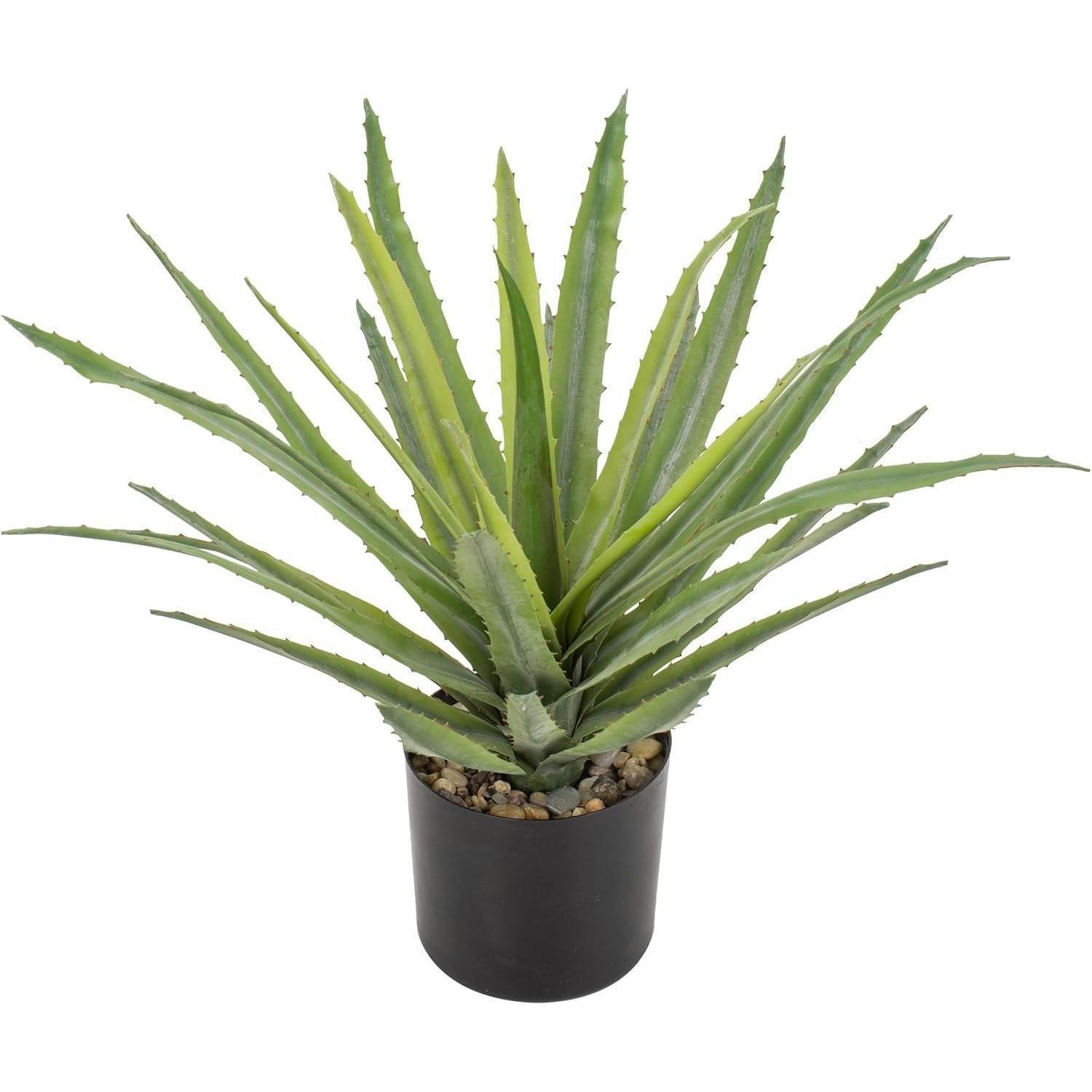 KUNSTPFLANZE Agave 33 cm Grün - Grün, Kunststoff (43cm)