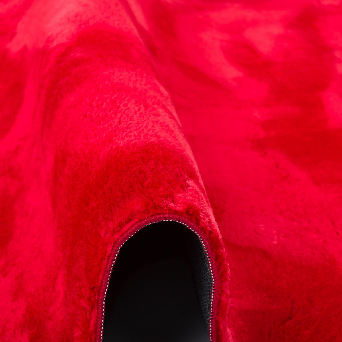 KINDER SUPER SOFT FELLTEPPICH PEARL KIDS RUND - Rot, Textil (160/160cm) - Pergamon