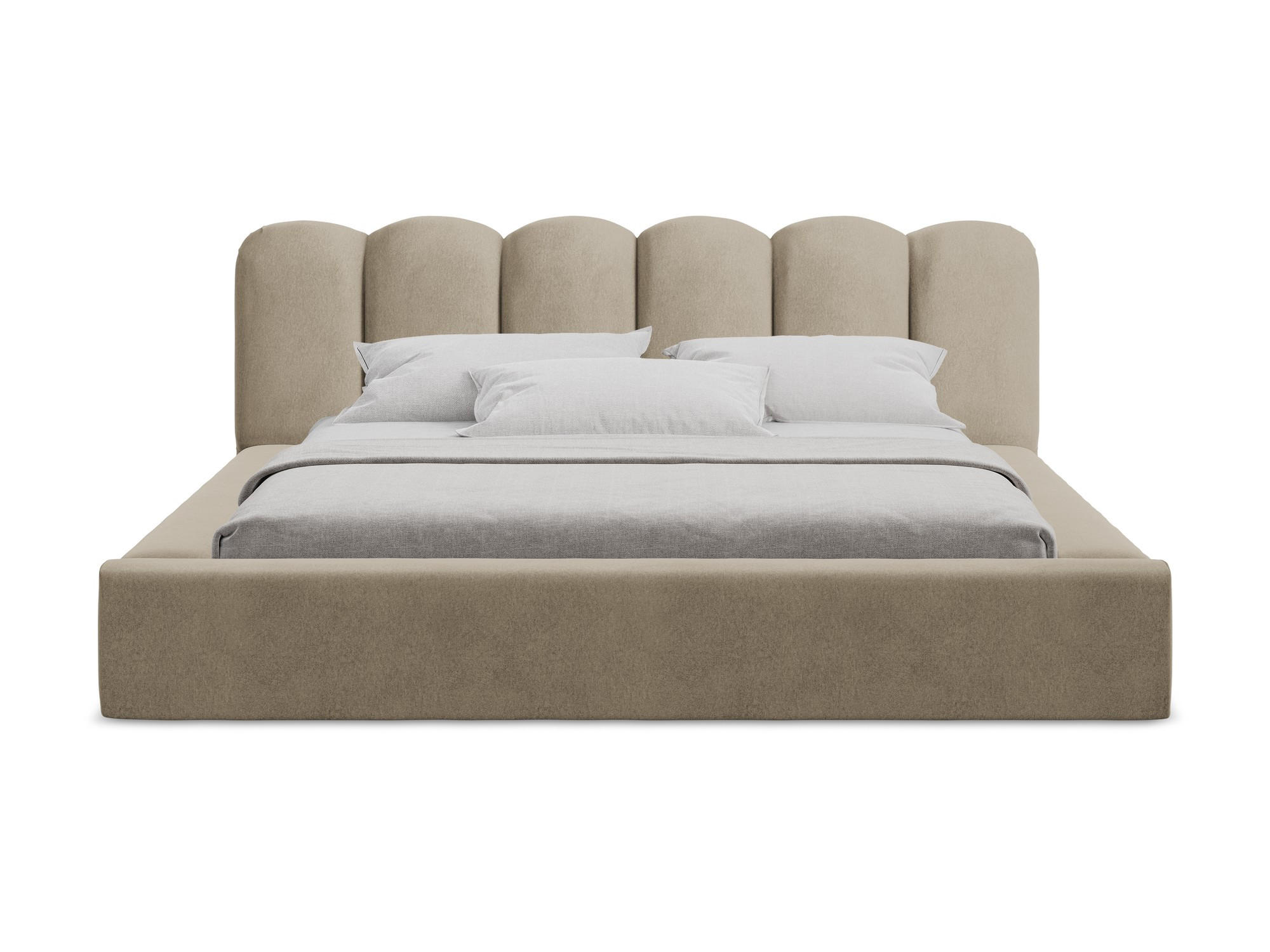 POLSTERBETT mit Bettkasten und Lattenrost 200x238 Beige - Beige/Schwarz, Kunststoff/Textil (160/200cm) - Makamii