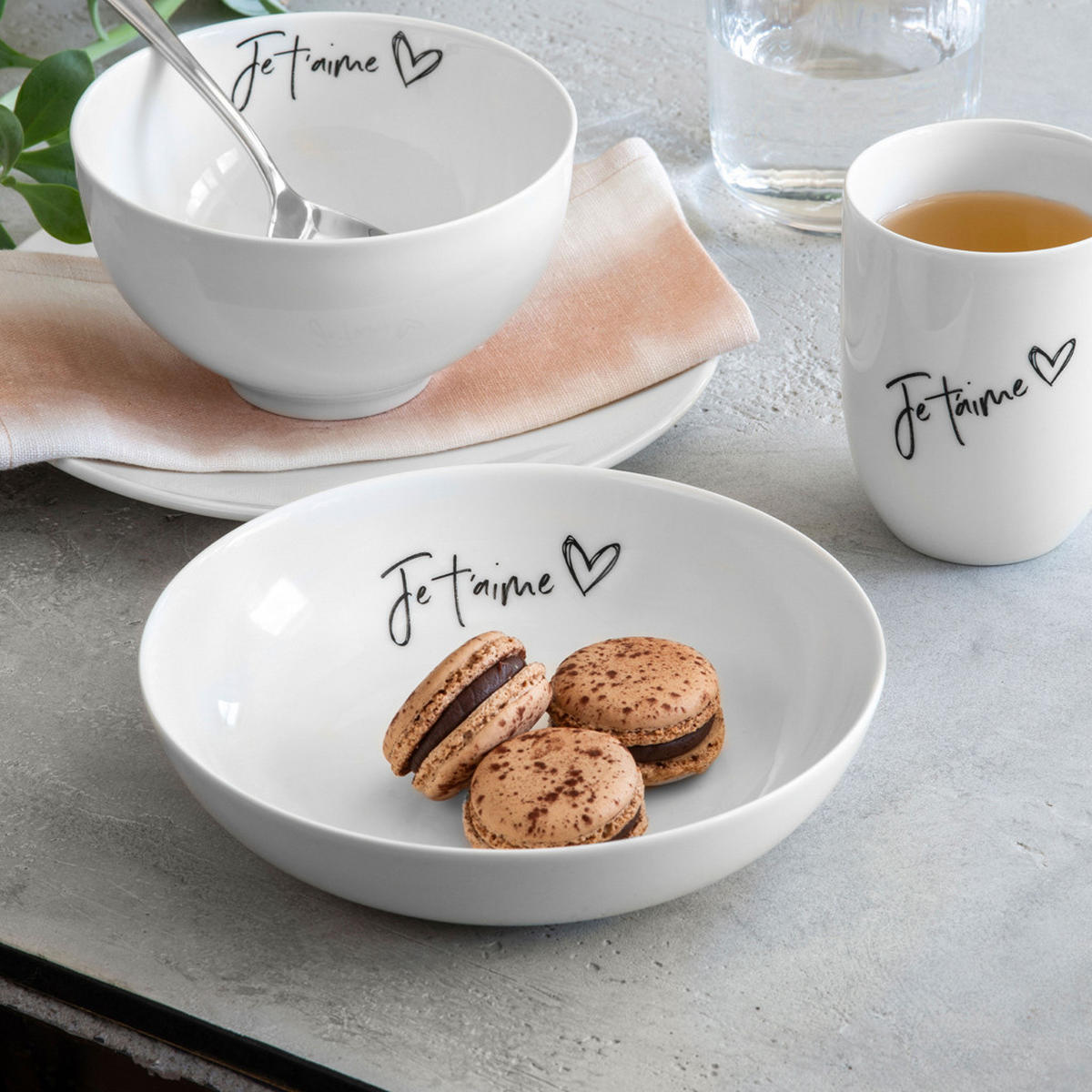 SCHALE JE T'AIME Statement weiß ø 18,7 cm - Weiß, Keramik (18.7cm) - Villeroy & Boch