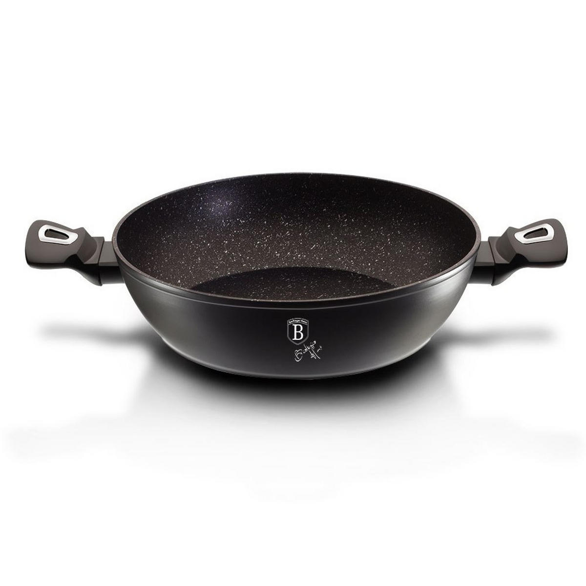 TOPF Schwarz 28/28/7.5 cm BH1850 - Schwarz, Metall (28cm) - Berlinger Haus