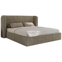 POLSTERBETT EMORA CLASSIC 160/200 - Grau Strukture - Pocket-Matratze - Grau, Textil (160/200cm) - MKS