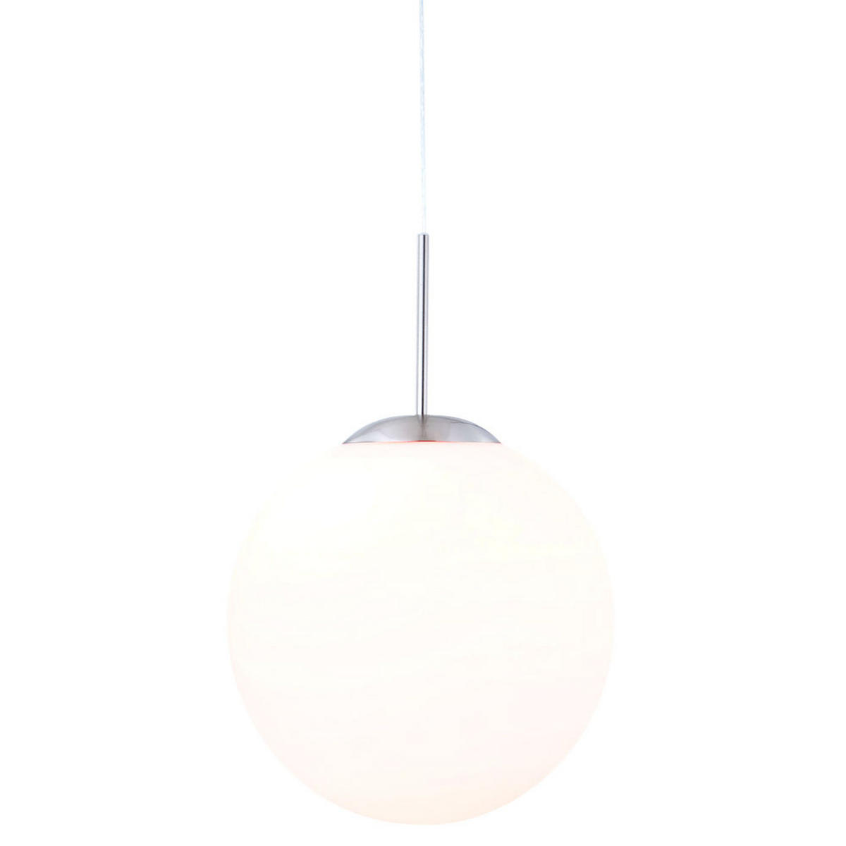 HÄNGELEUCHTE Metall Glas Weiß Opal - Weiß, Glas (30/30/180cm) - Globo Lighting