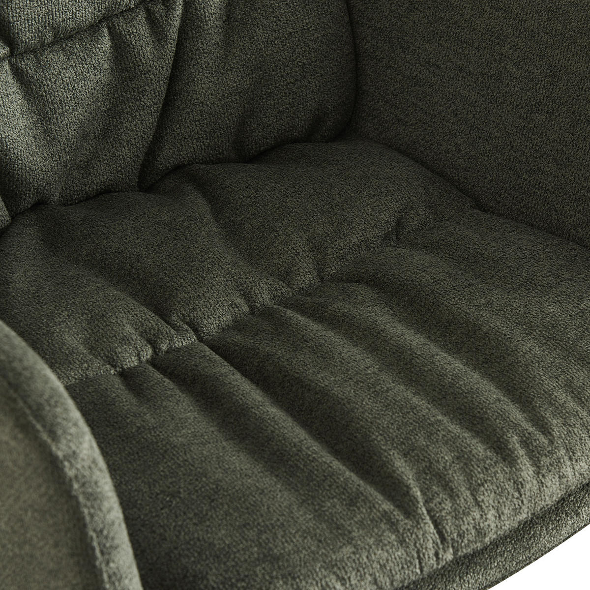 ARMLEHNSTUHL CAZAR Grün - Grün, Textil/Metall (57/90/68cm) - B&D Home