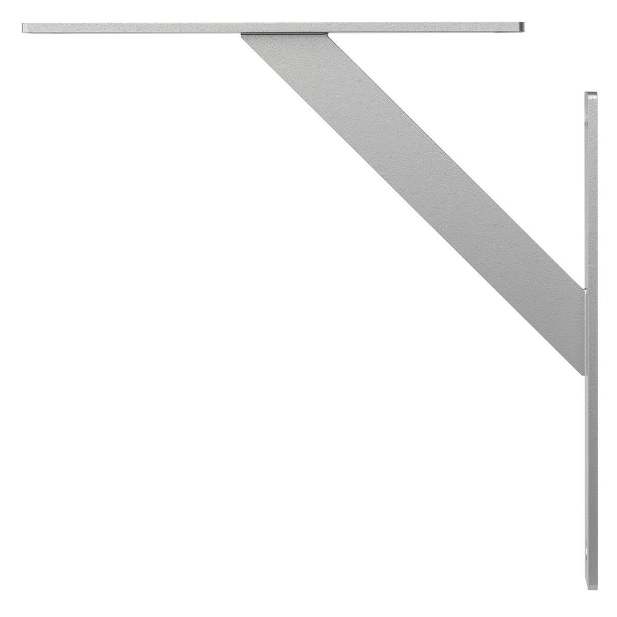 REGALHALTERUNGEN - Silberfarben, Metall (24/3/24cm) - ML-DESIGN