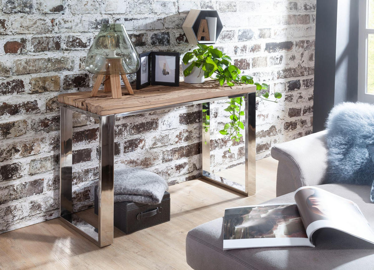 KONSOLENTISCH eckig MADY Wohnzimmer - Akaziefarben, Holz (115/46/76cm) - tinkaro