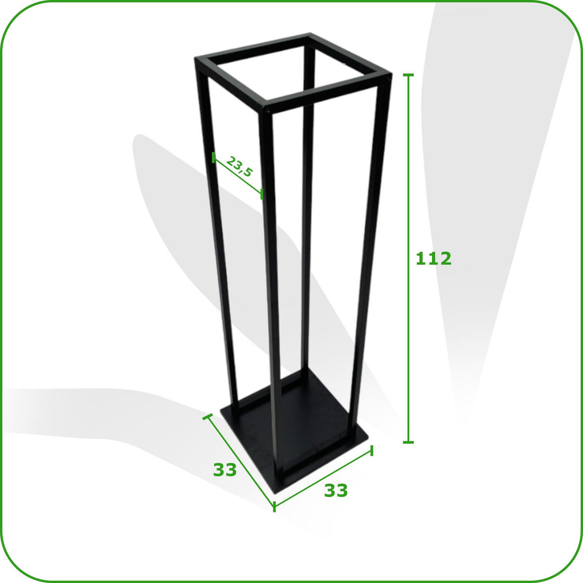 KAMINHOLZREGAL Metall Schwarz Stabil 112×33×33 cm - Schwarz, Metall (33/112/33cm) - Begryf