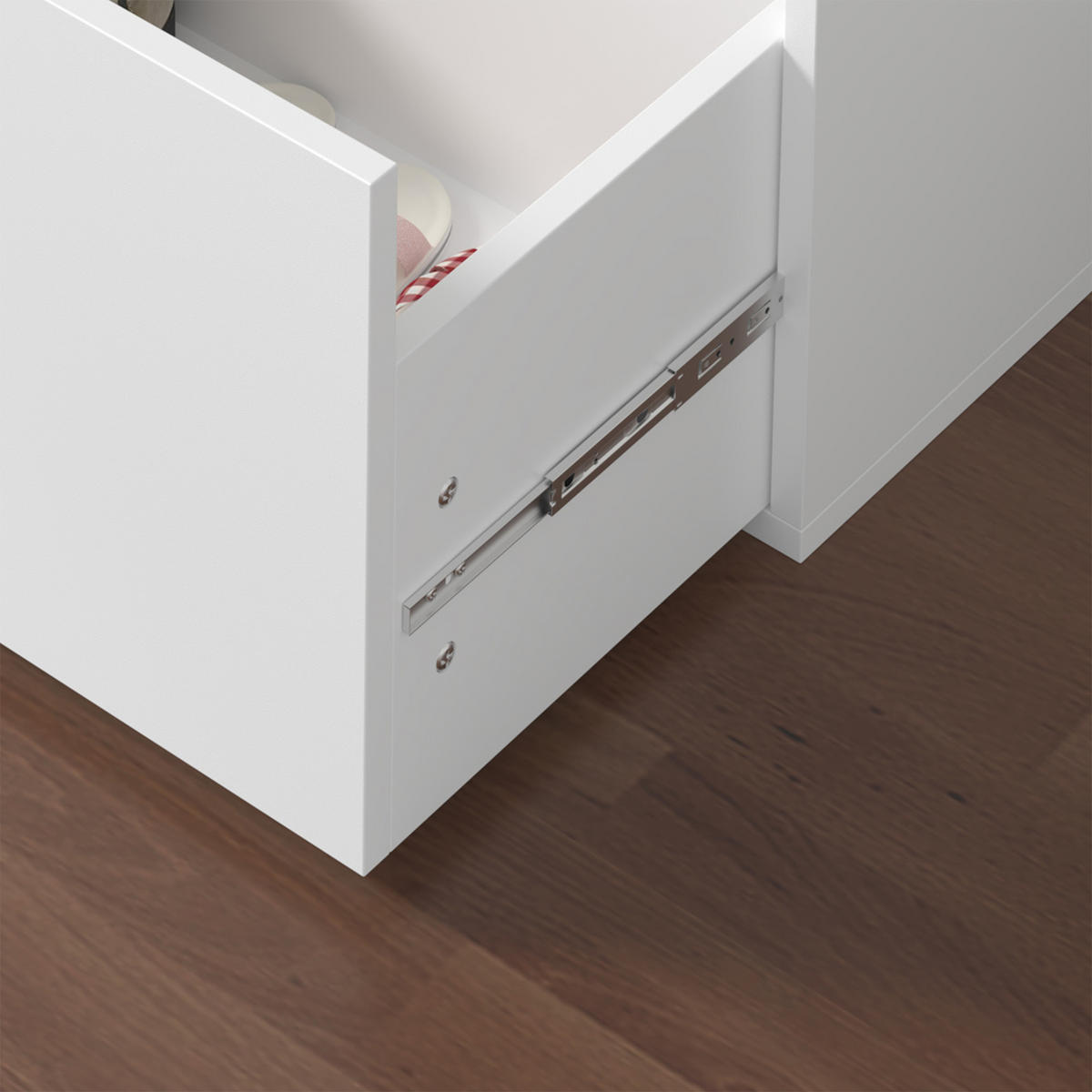 SCHUHBANK Degerfors - Weiß, Holzwerkstoff/Kunststoff (39/45/80cm) - [en.casa]