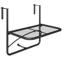 BALKONHÄNGETISCH, Schwarz, Metall - Schwarz, Metall (60/56/50cm) - Outsunny
