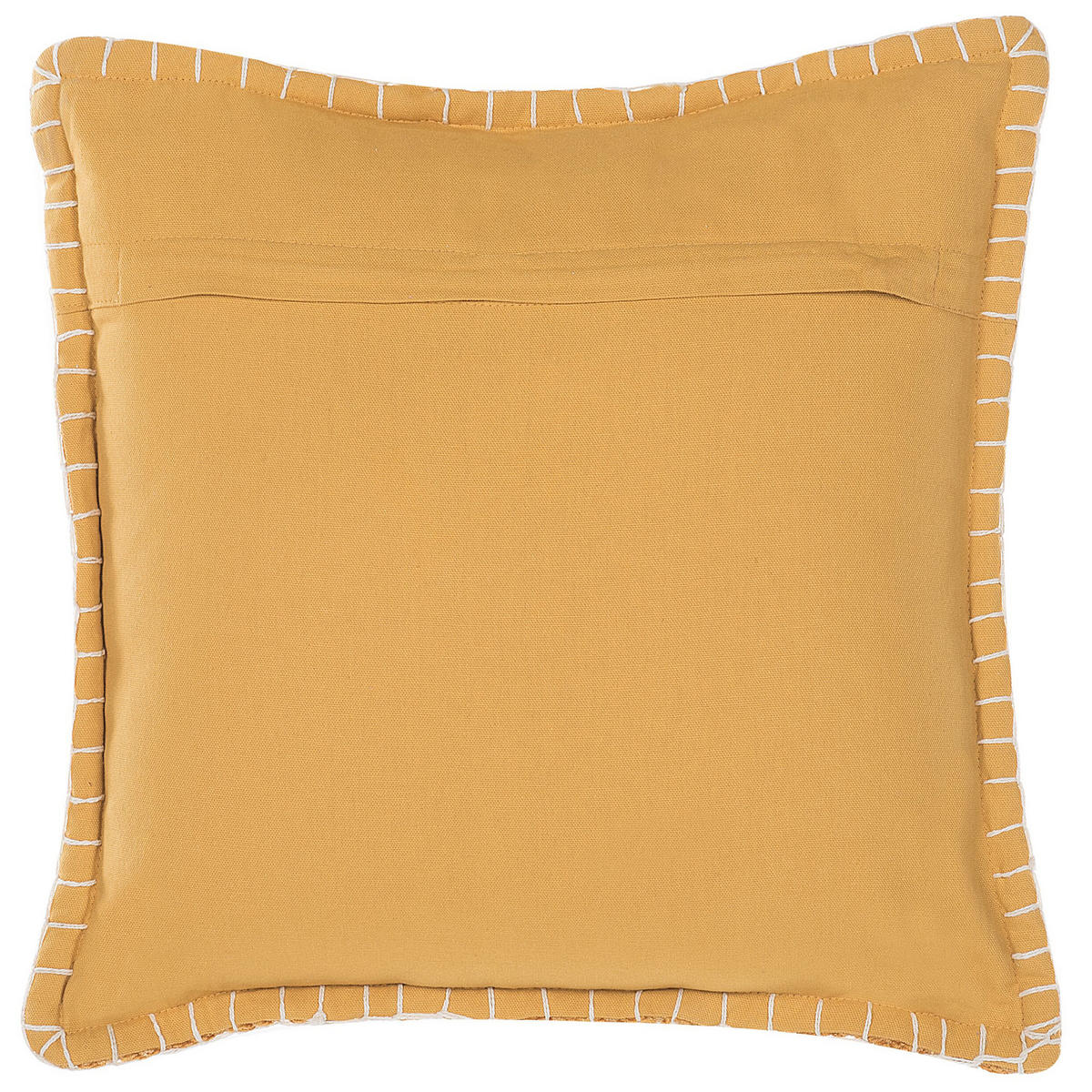 DEKOKISSEN 2er-Set Senfgelb 45/45 cm Kavalam - Dunkelgelb, Naturmaterialen/Textil (45/45cm) - Beliani