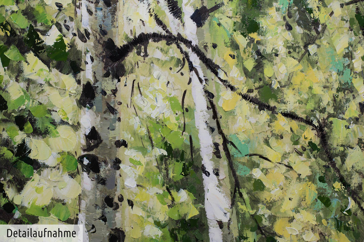 ÖLGEMÄLDE 123/83 cm - Grün, Holz/Textil (3/83cm) - KUNSTLOFT
