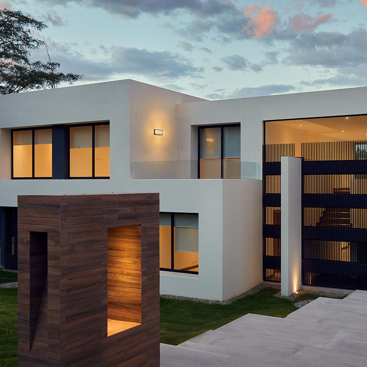 AUSSENLEUCHTE CLAIRE 21 Anthrazitgrau milchfarbenes Acryl 9 W IP54 - Grau, Kunststoff (82/20.7/107cm) - Rendl