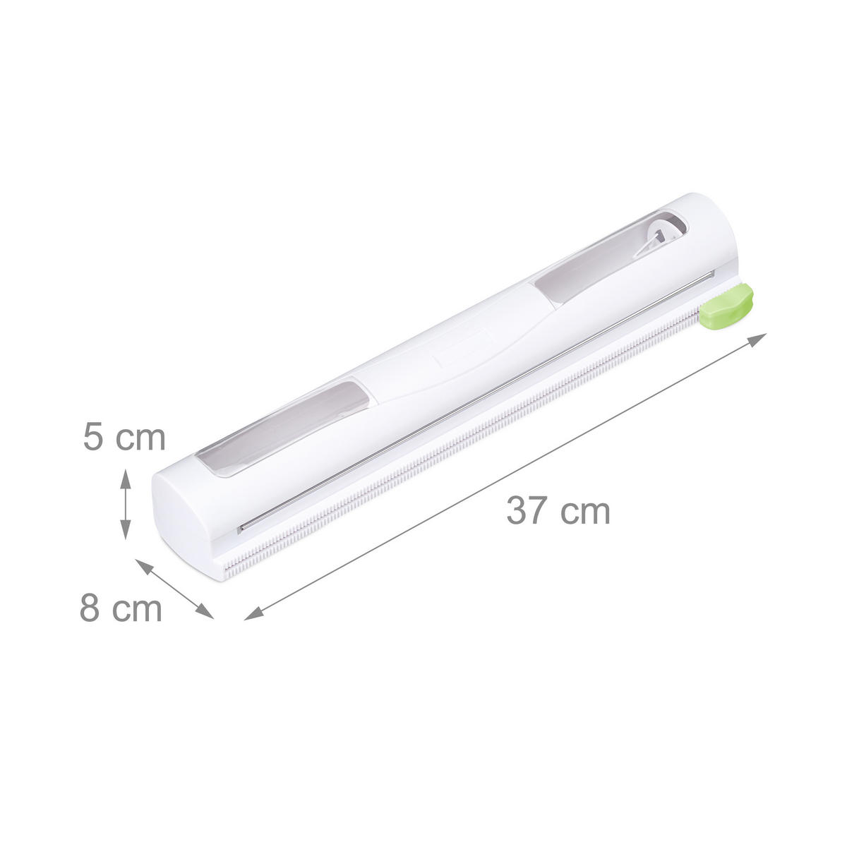 2XFOLIENSCHNEIDER - Weiß, Kunststoff/Metall (37/5/8cm) - Relaxdays