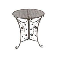 GARTENTISCH Terje Terrassentisch - Bronzefarben, Metall (60/60/71cm) - DELUKE