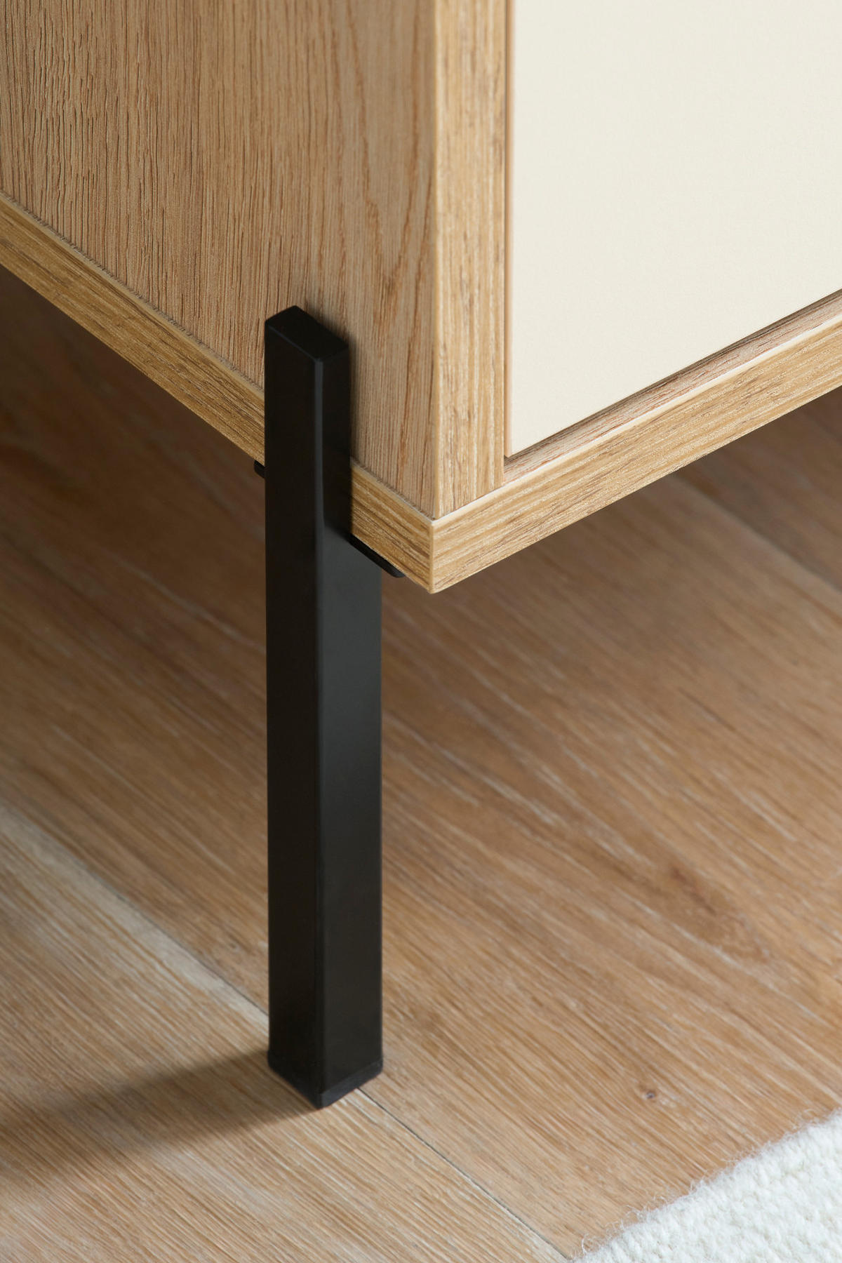 HIGHBOARD Kaschmir, Eiche 115 x 140 cm, Kommode mit Soft-Close - Kaschmir/Eichefarben, Holzwerkstoff/Metall (115/140/40cm) - Furn.Design