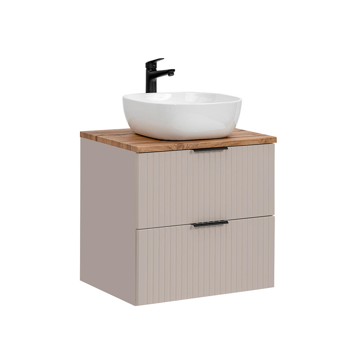 WASCHTISCH 60.6cm Adriel Beige - Beige, Holzwerkstoff (60.6/59/46cm) - Petits-meubles