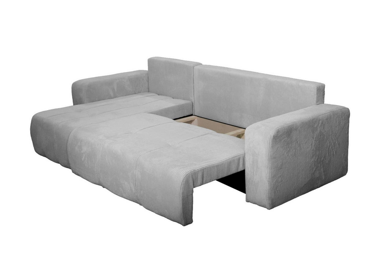 ECKSOFA Dagny Mit Schlaffunktion - Smaragdgrün, Holzwerkstoff/Textil (248/146cm) - Fun Möbel