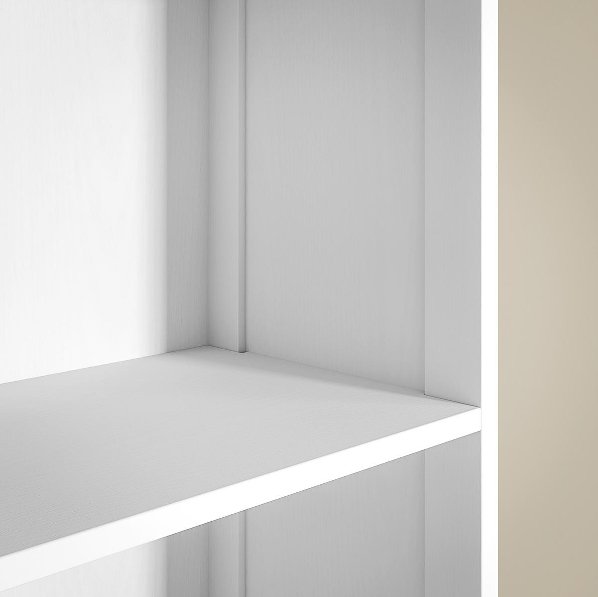 BADEZIMMERSCHRANK 34x24x170.5 cm Weiß aus Spanplatte mit Schrank, Schublade & 3 Regalen - Weiß, Holzwerkstoff (34/170.5/24cm) - Modfu
