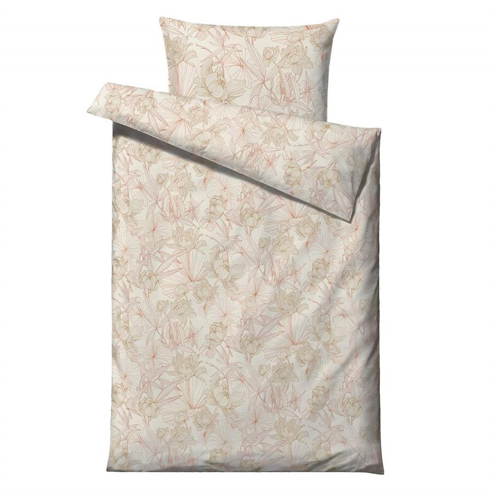 BETTWÄSCHE Foliage beige 135/200 cm Baumwolle - Beige, Textil (135/200cm) - Södahl