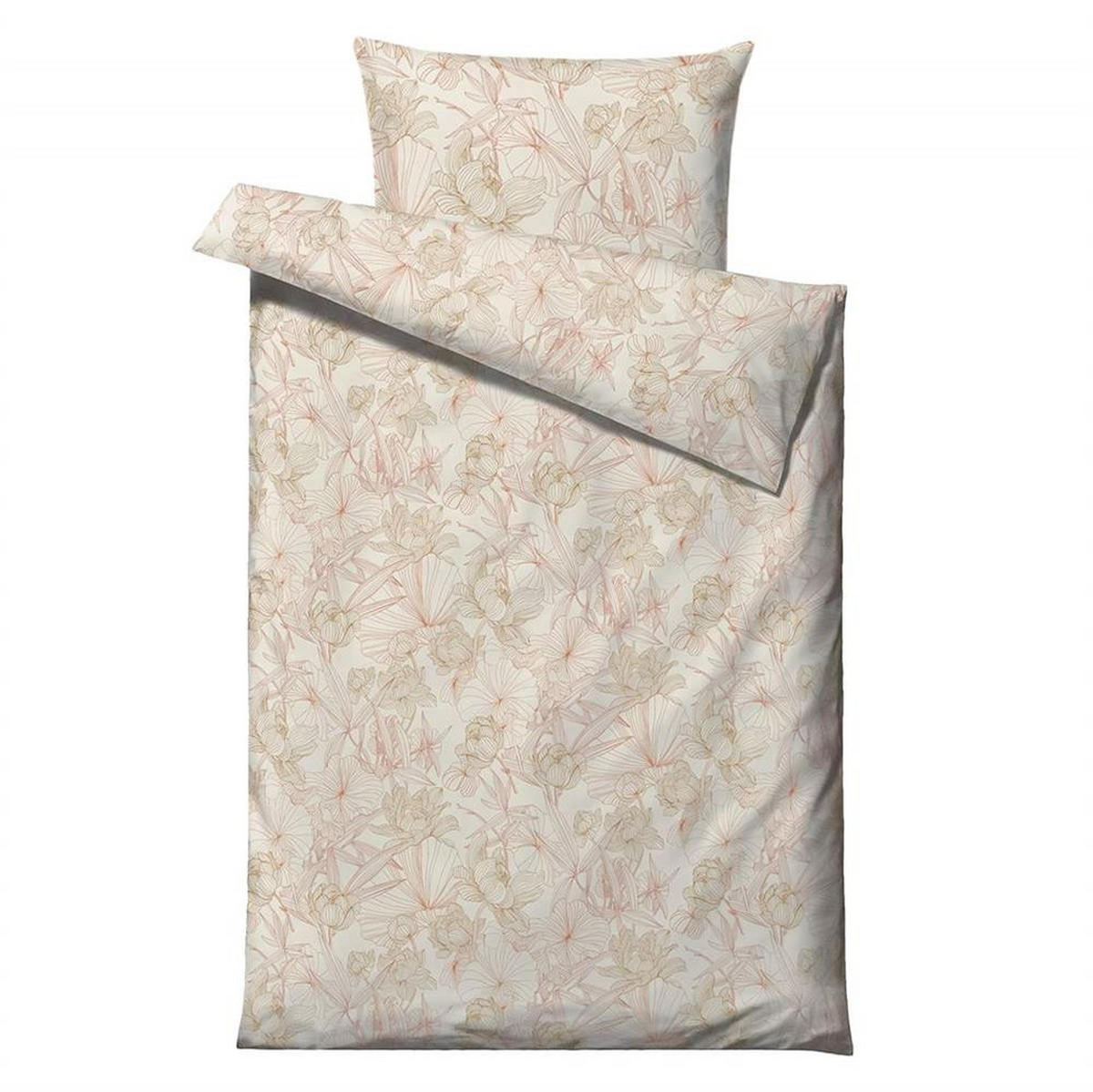 BETTWÄSCHE Foliage beige 135/200 cm Baumwolle - Beige, Textil (135/200cm) - Södahl