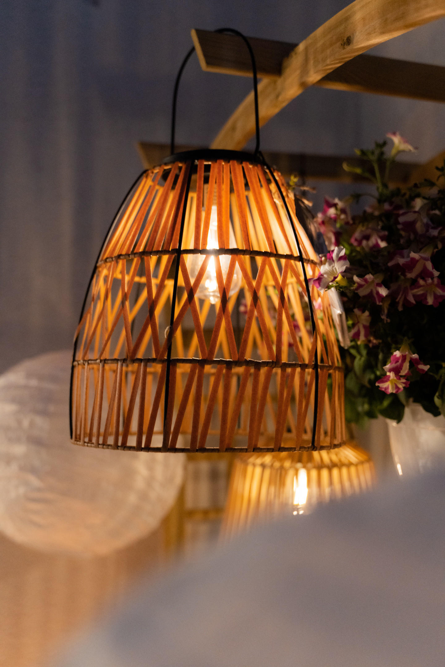 SOLAR-LATERNE Esha H. 32,5 cm - Beige, Metall (30/32.5/30cm) - Atmosphera Createur d´interieur