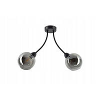 DECKENLEUCHTE Kogel - Transparent/Anthrazit, Glas/Metall (15/55/38cm) - kiki design