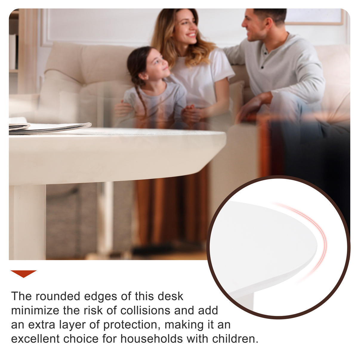 COUCHTISCH 100/50/40.5 cm weiß unregelmäßig mit seidig lackierter Oberfläche - Weiß, Holzwerkstoff (100/50/40.5cm) - OKWISH