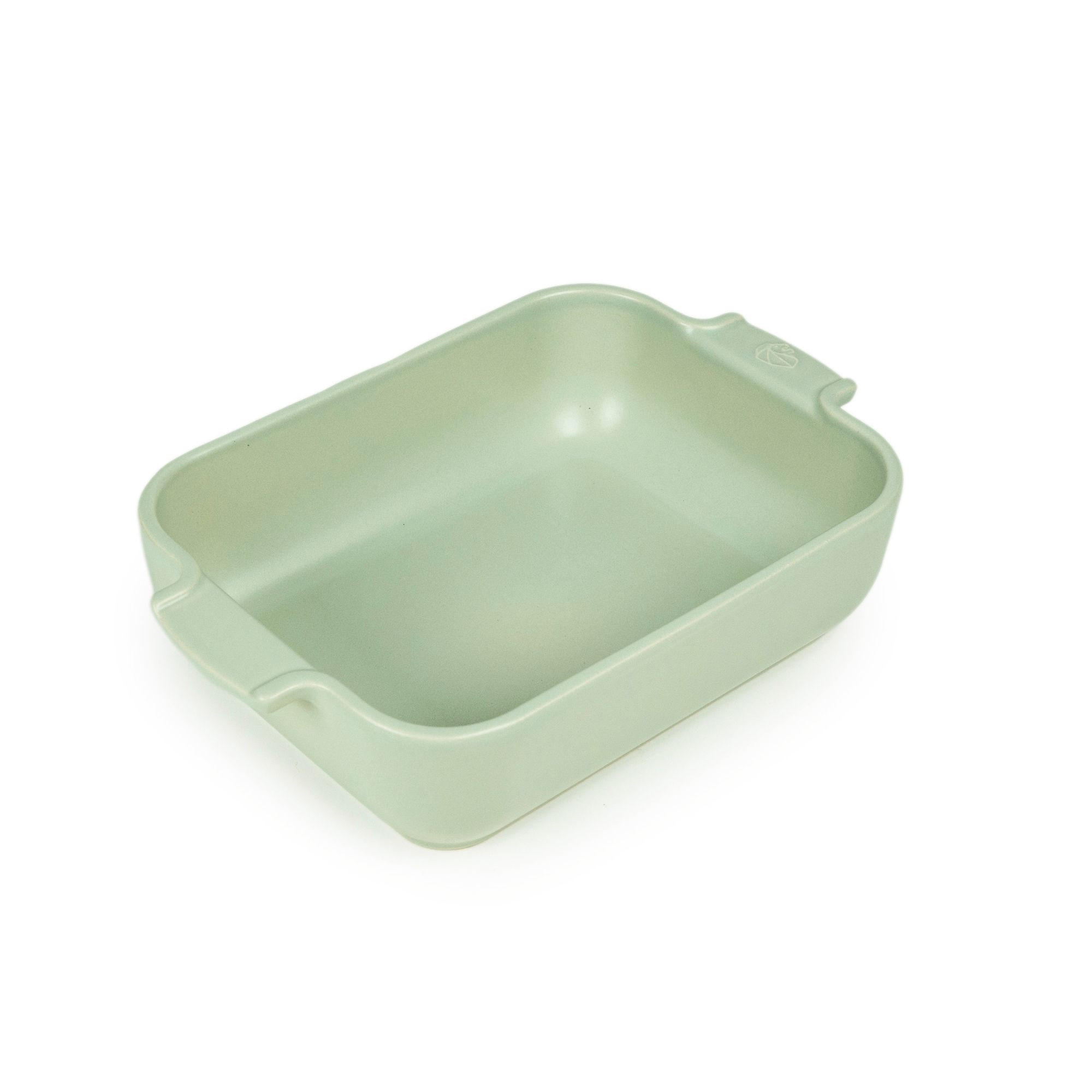 AUFLAUFFORM Keramik Appolia 25cm Rechteckig Salbeigrün Spülmaschinenfest - Grün, Keramik (16.8/25/6.2cm) - PEUGEOT