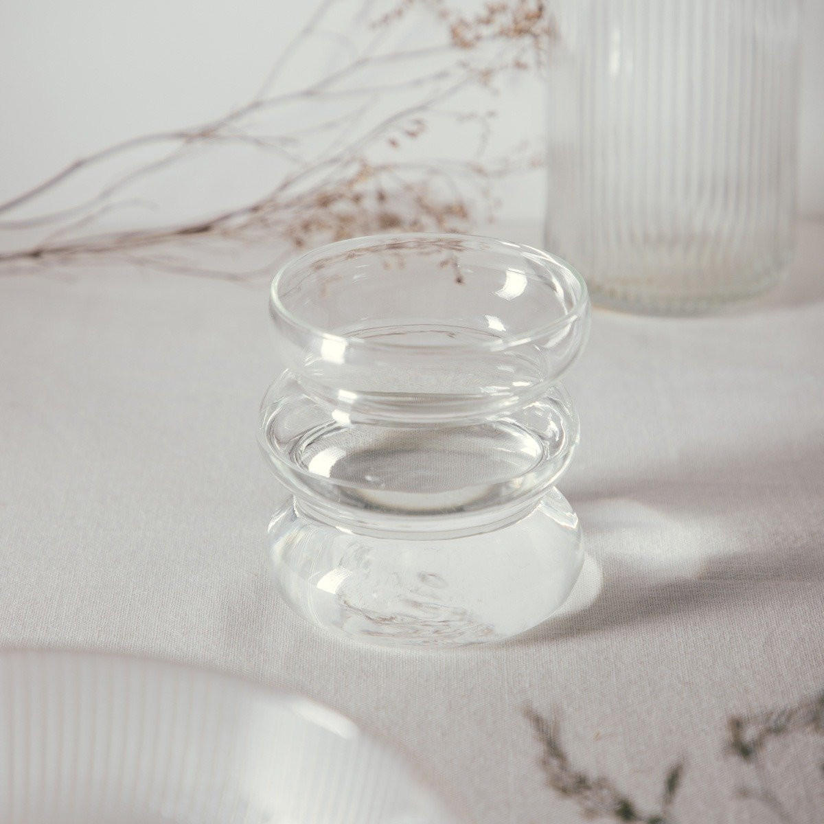 GLÄSERSET Bubbly 0,45 l 4er-Set - Transparent, Glas (0.45L) - Homla