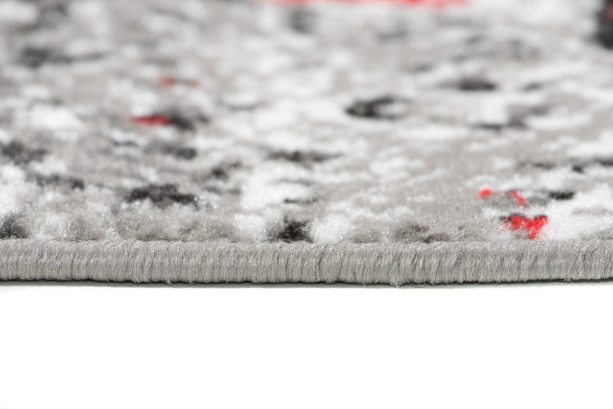 TEPPICH MAYA Rot Meliert Streifen Splash 120/170 cm - Rot, Textil (120/170cm) - Tapiso