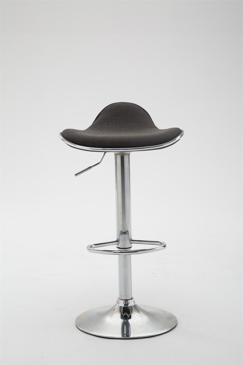 Thumbnail - CLP Barhocker, Dunkelgrau, Textil, 45x71x45 cm, Esszimmer, Barmöbel, Barhocker