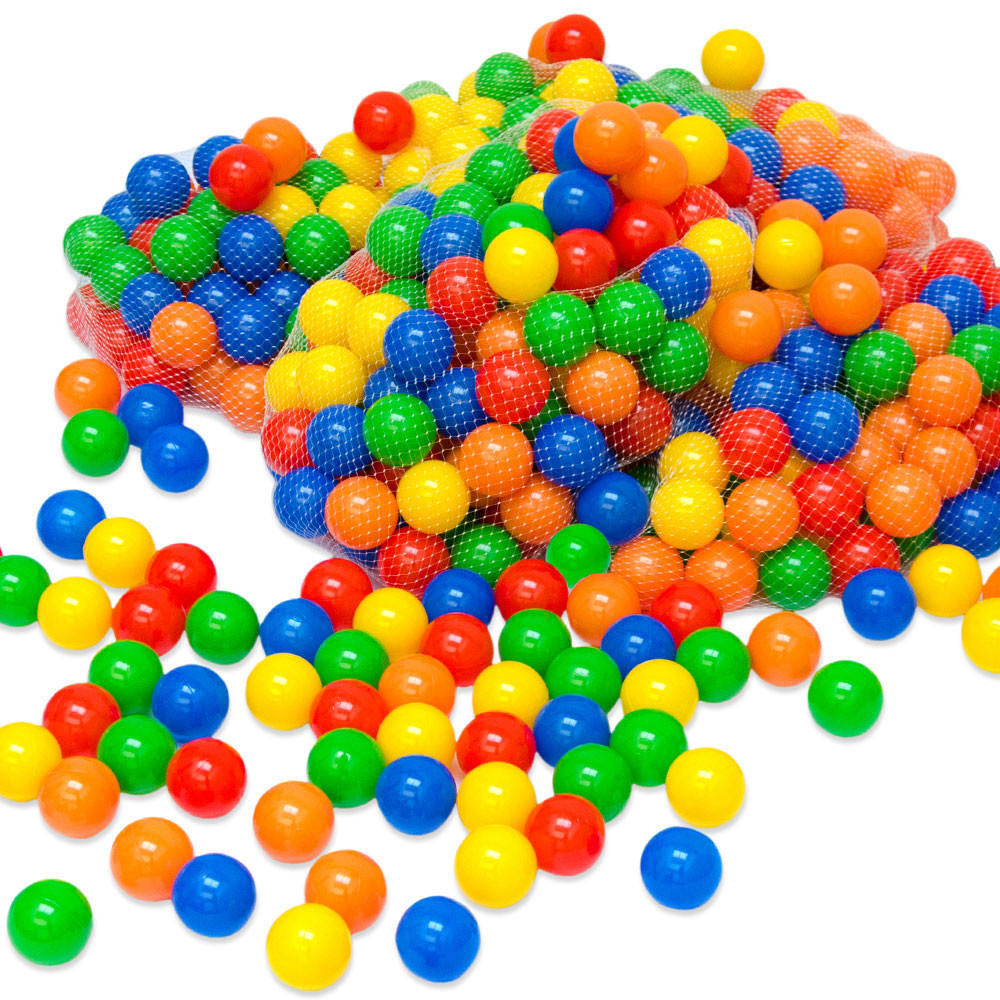 BÄLLEBAD-BÄLLE 300 Stück, bunt, 5.5 cm - Multicolor, Kunststoff (1/1/1cm) - Littletom