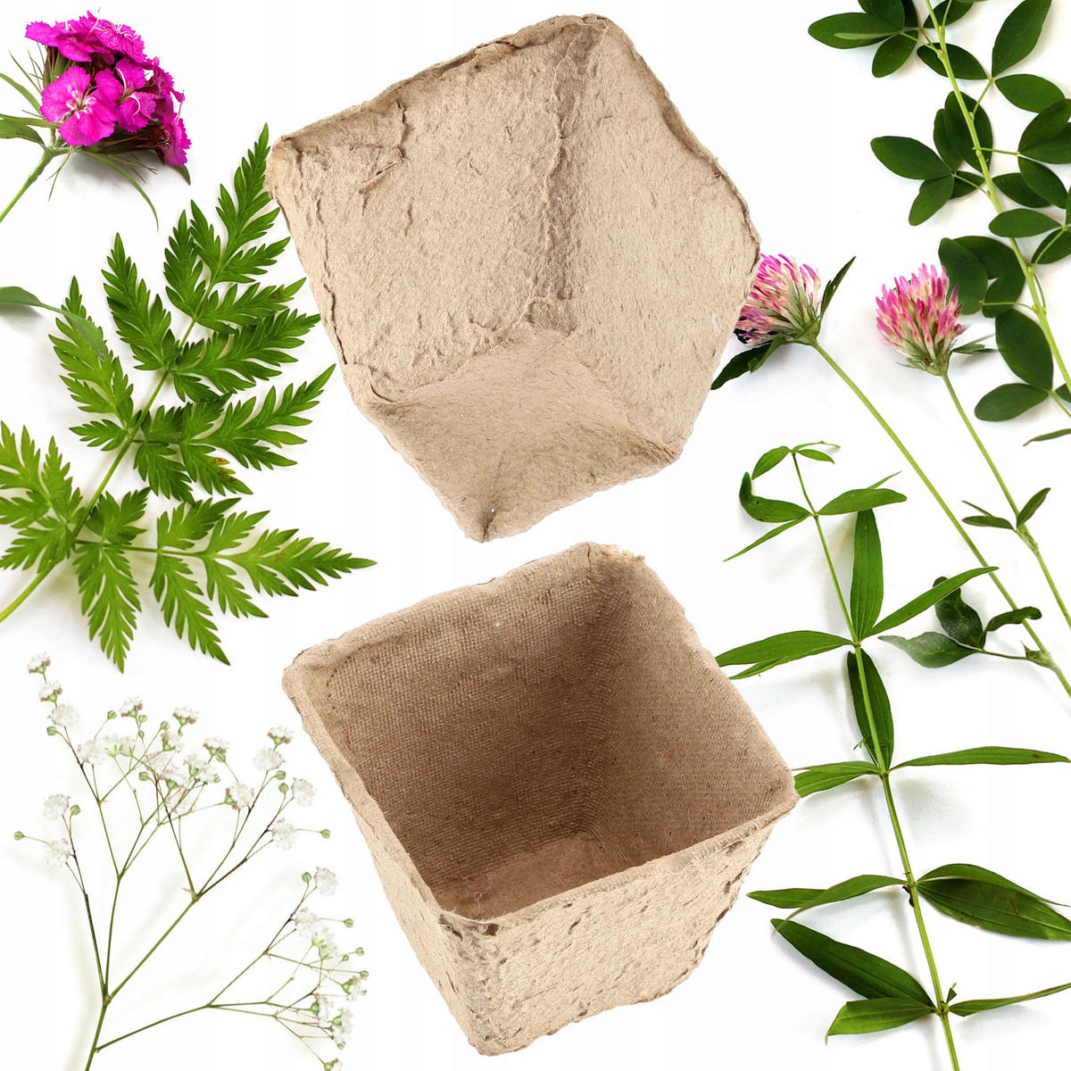 TORFTÖPFE 6 x 5 cm, 72 Stk. - Naturfarben, Naturmaterialien - KADAX