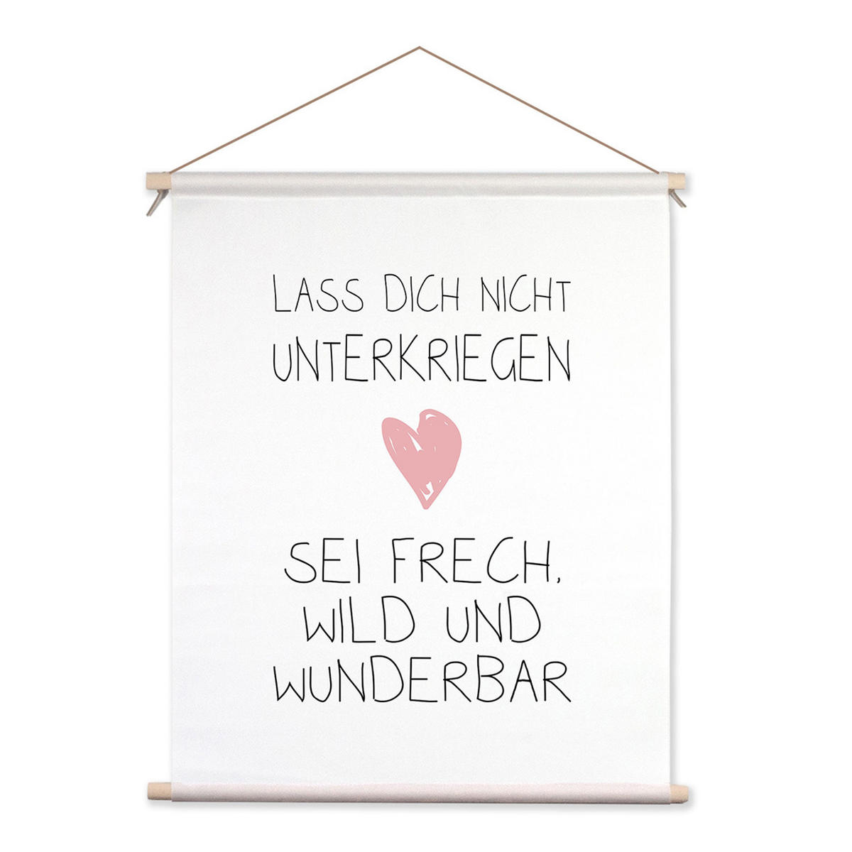 POSTER aus Stoff 40x50 cm Spruch Kinder - Weiß, Textil (40/50/2cm) - artissimo