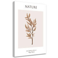 WANDBILD trockene blätter natur - Beige, Textil (40/60cm) - Feeby