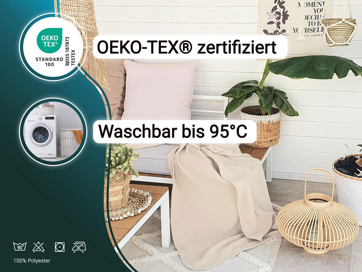 KUSCHELDECKE, 130x170 cm, 100% Polyester, Braun - Hellbraun, Textil (130/170cm) - Zollner