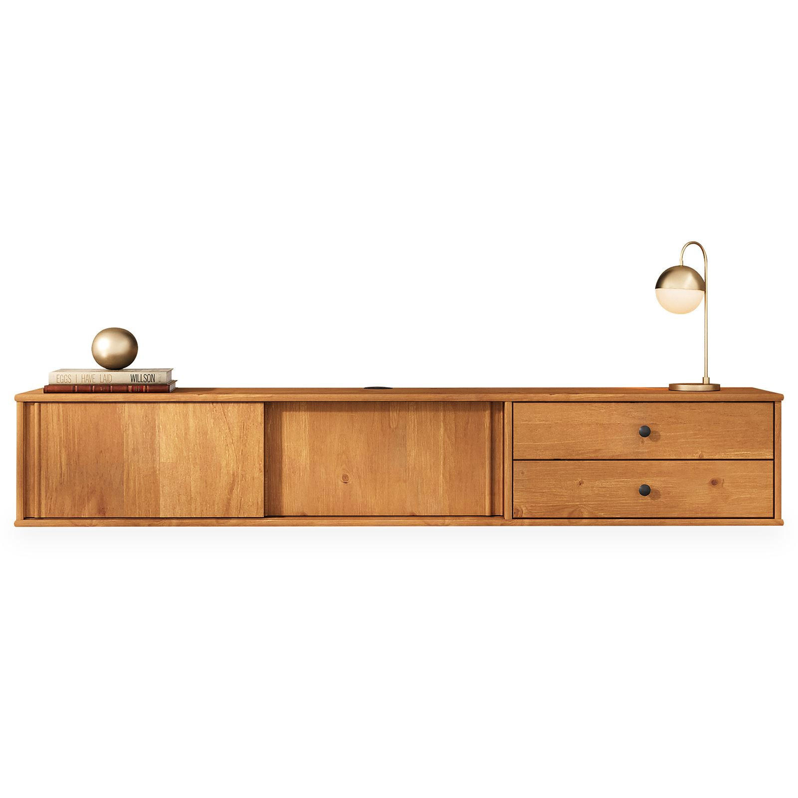 LOWBOARD SIMONA Eiche - Eichefarben, Holz (175/31/34cm) - IDIMEX