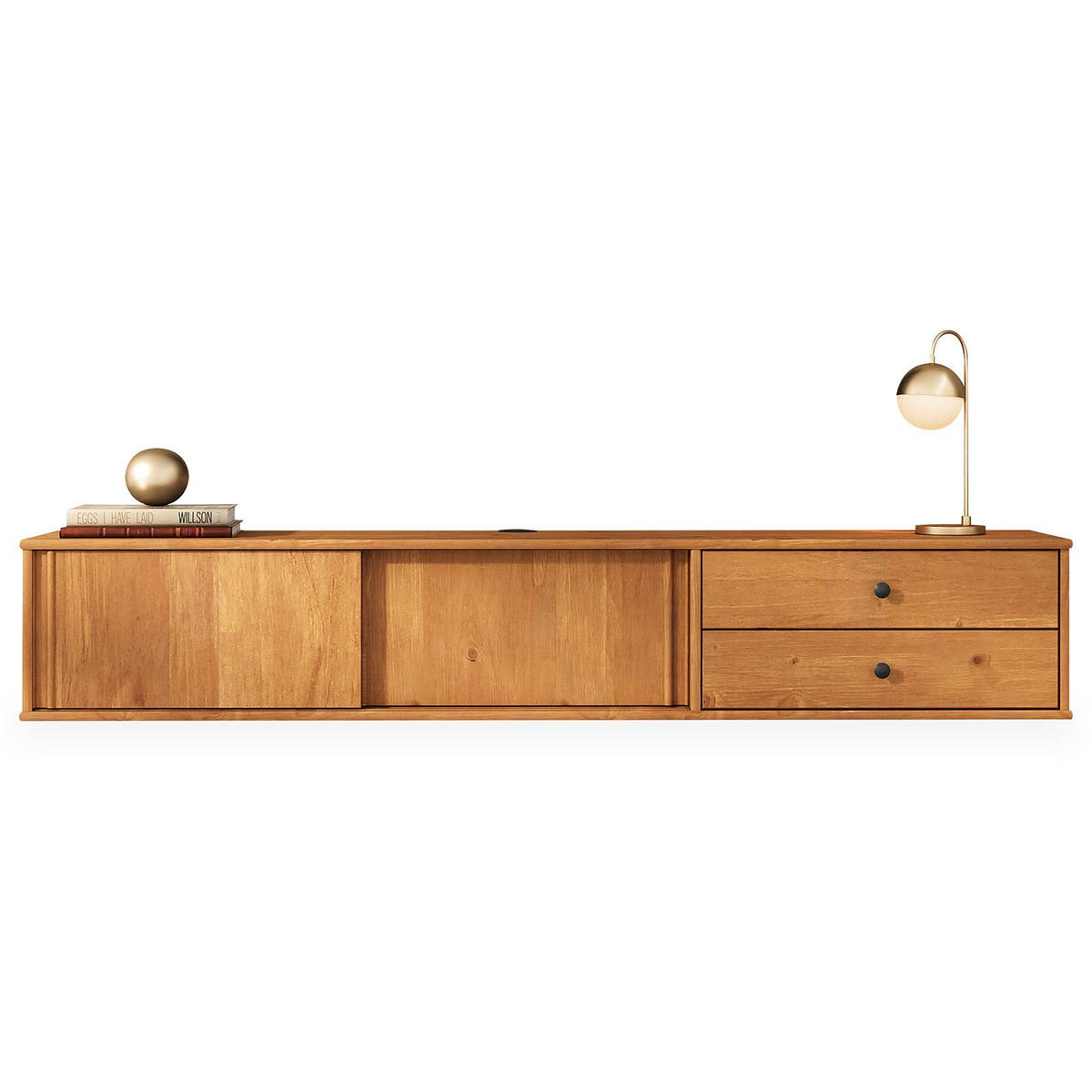 LOWBOARD SIMONA Eiche - Eichefarben, Holz (175/31/34cm) - IDIMEX