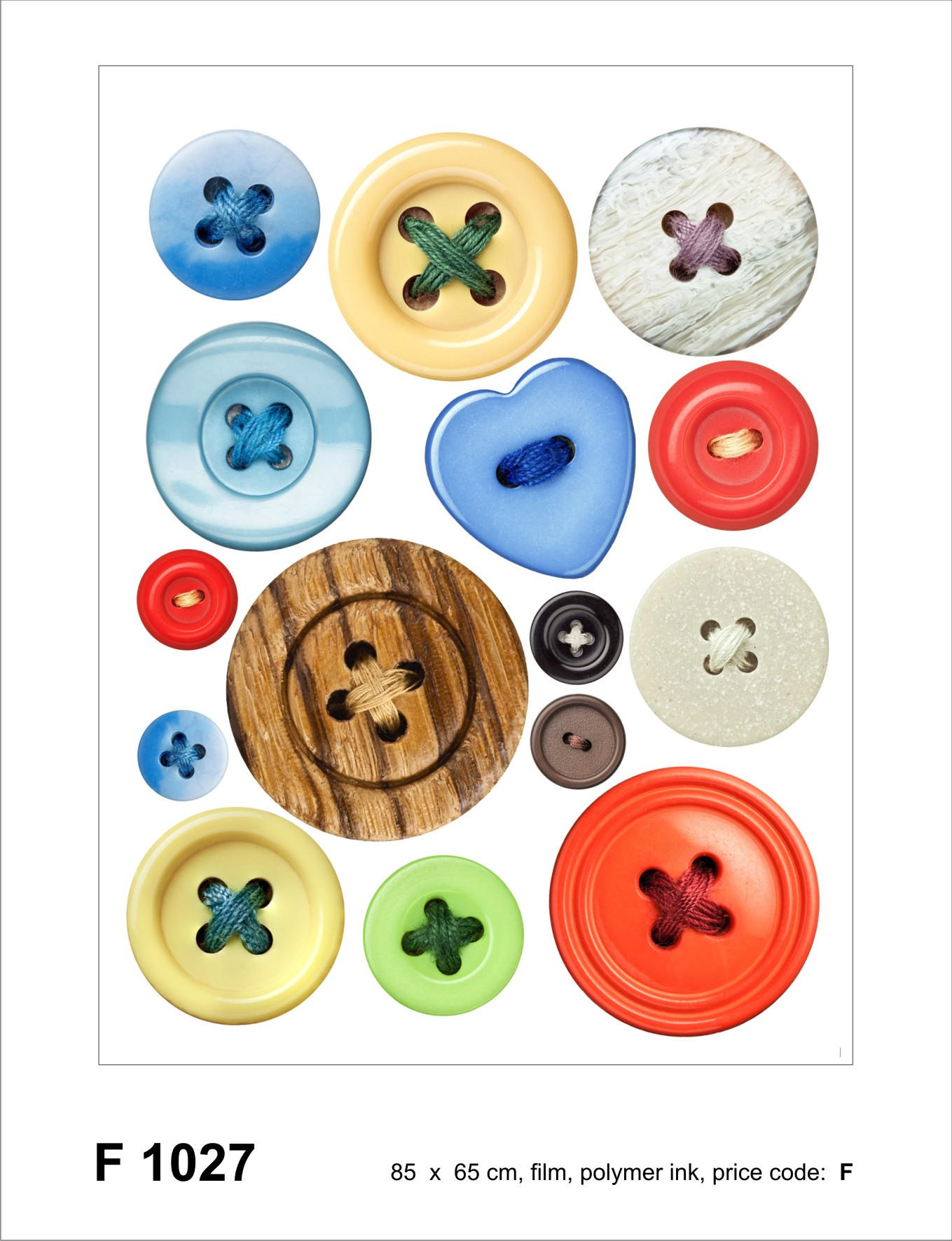 WANDTATTOO Knoten 85 x 65 cm - Multicolor, Papier (85/65/65cm) - Sanders & Sanders