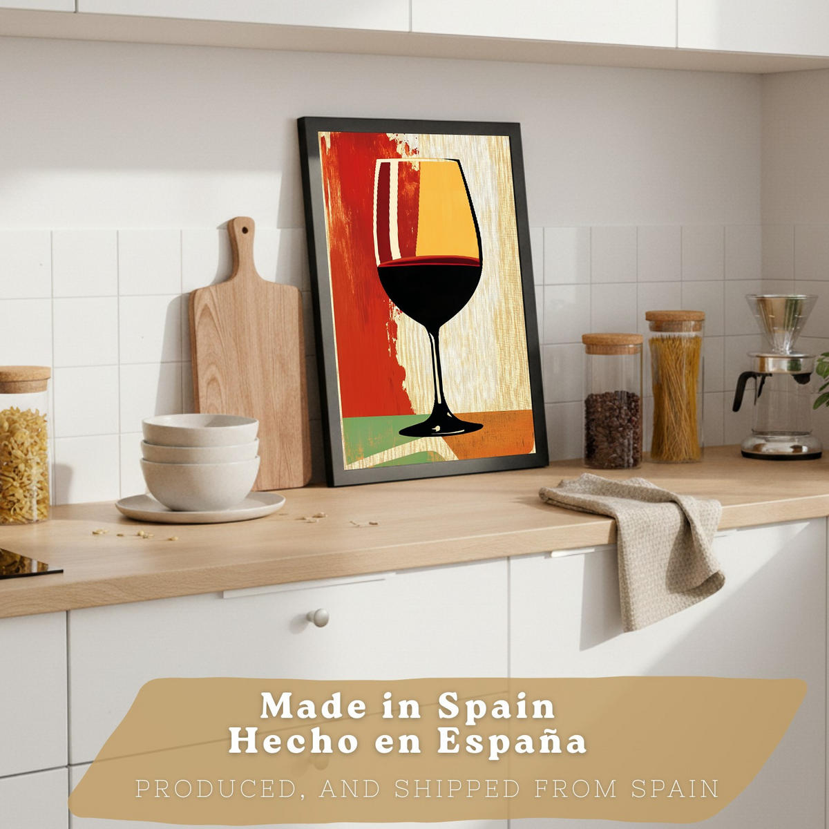 PLAKAT Sada 2 Retro 2 A4 Černý rám - černá, papír (29.7/1/21cm) - Nacnic