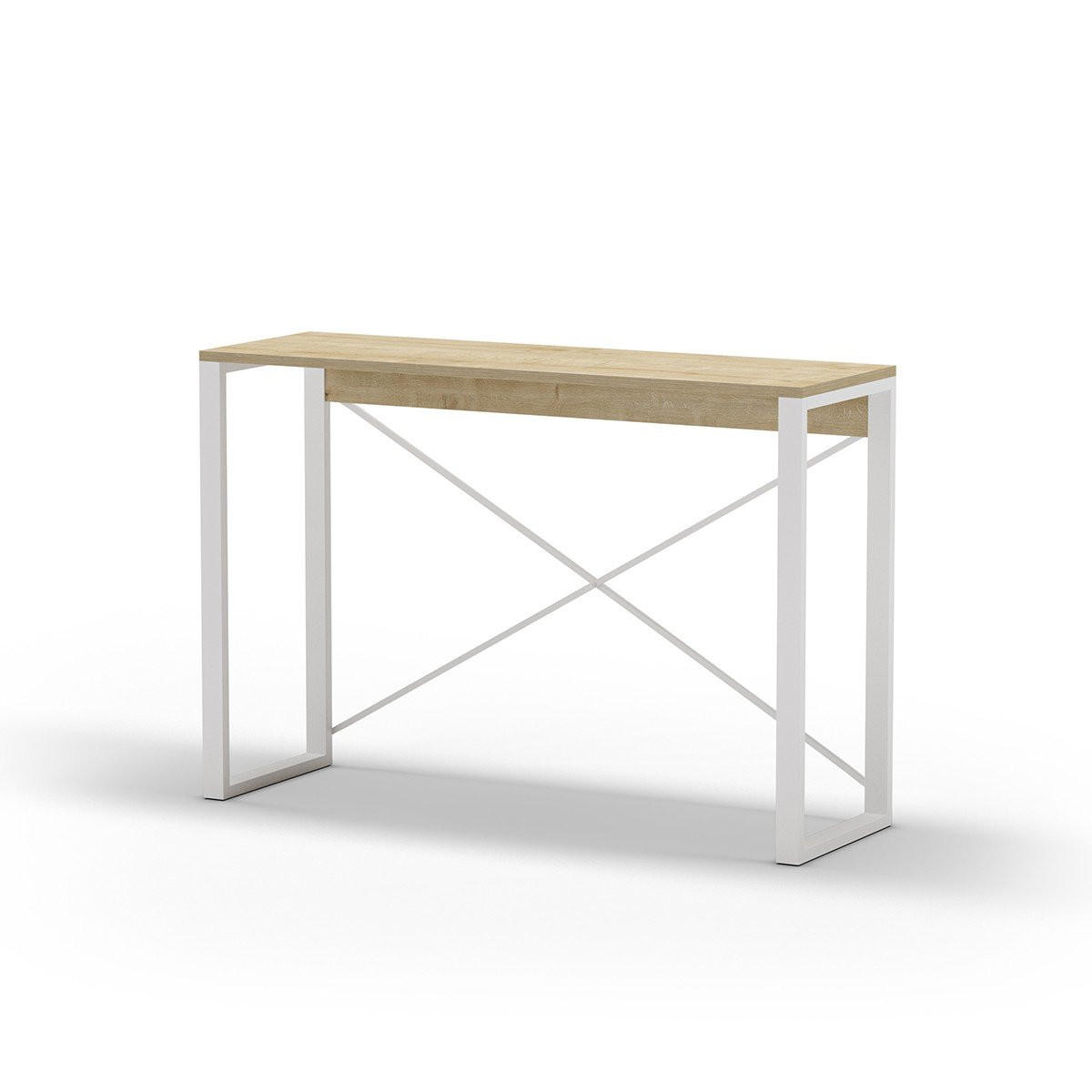 KONSOLE Archie - 110/35/76 cm - Weiß, Holzwerkstoff (110/35/76cm) - Calicosy