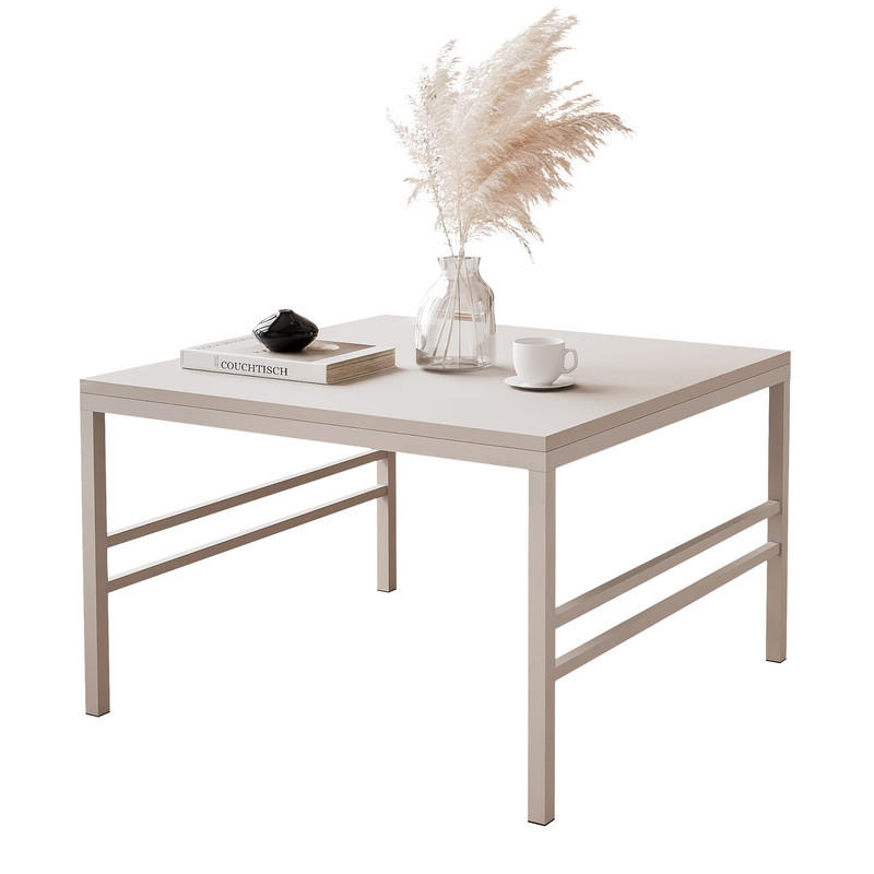 COUCHTISCH FORMA 60/60 cm Quadrat, Kaschmir - Kaschmir, Metall (60/60/46cm) - Idohome