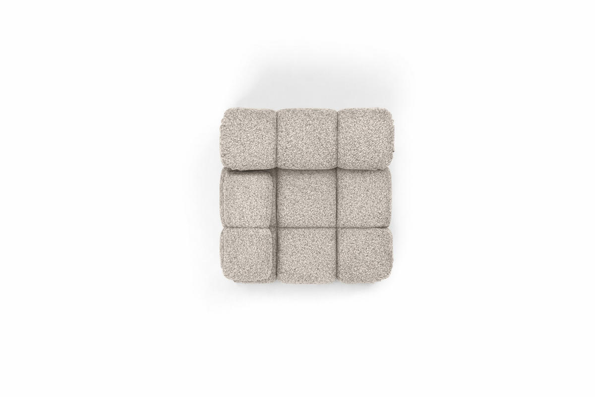 MODUL Seitlich, Für Modulares System, Stoff Abriamo, Beige, Links, Selia - Beige, Holz (95/70/95cm) - Kaiser Möbel