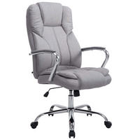 BÜROSTUHL Xavier Two, Stoffbezug Grau - Grau, Textil/Metall (62/125/70cm) - TPFLiving