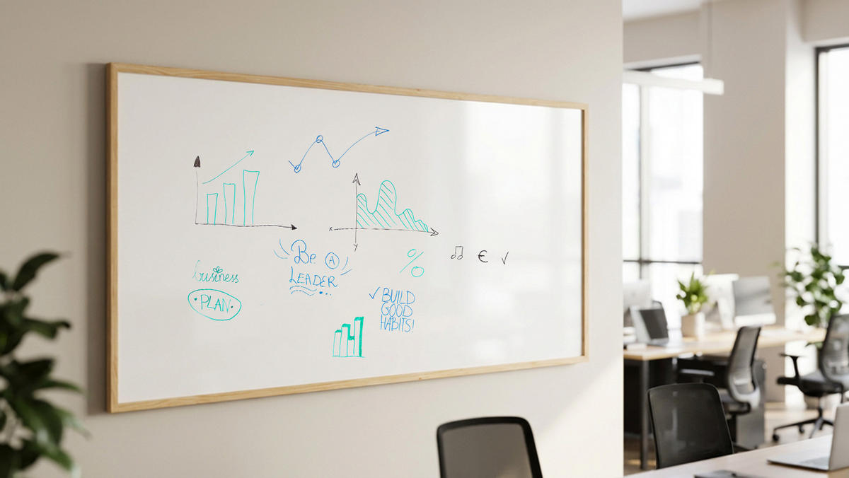 MAGNETISCHES Whiteboard mit Naturholzrahmen 200x100cm - Weiß, Metall (200/100/1.8cm) - ALLboards