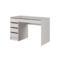 SCHREIBTISCH MIA 120 cm Kaschmir - mit 5 Schubladen, beidseitig montierbar - Kaschmir, Holz/Holzwerkstoff (55/120/75cm) - Ravio