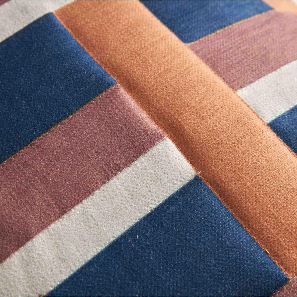 ZIERKISSENHÜLLE DEKOKISSENHÜLLE MULTI CHECK - Titanfarben, Textil (45/45cm) - Tom Tailor
