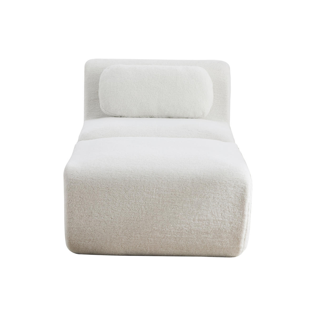 SESSEL DE-35154 mit Hocker Ivory - Creme, Textil (177/71/79cm) - ComfortXL